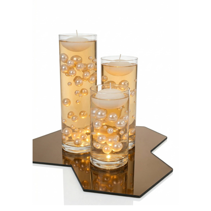 Golden Pearl Schwimmkerzen-Set