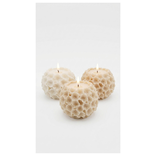 Bolkaarsen met bloemenmotief