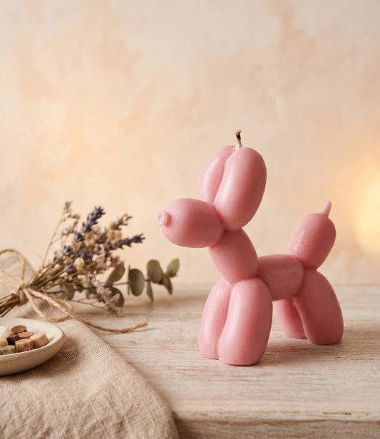 Balloon Dog Candle