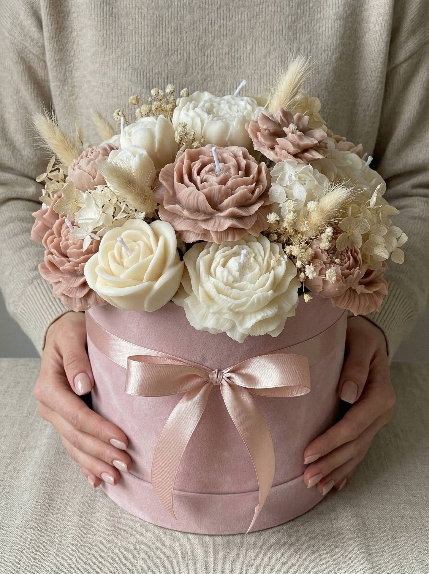 Blush Bloom Candle Bouquet